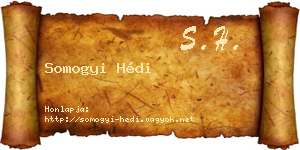Somogyi Hédi névjegykártya
