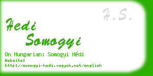 hedi somogyi business card